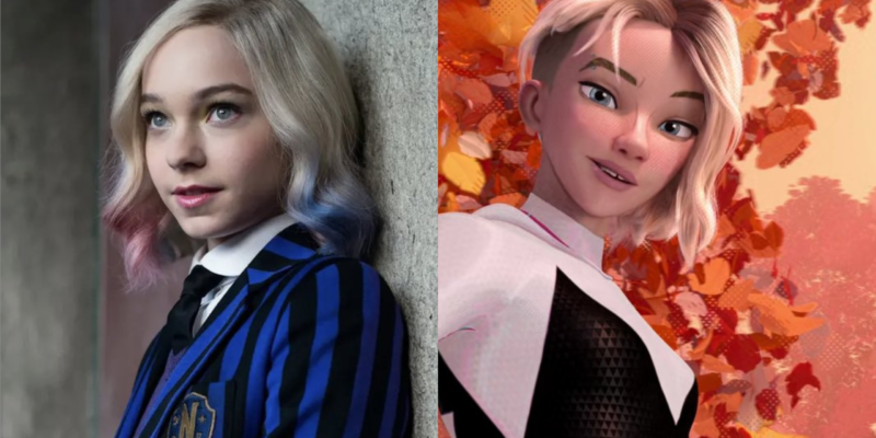 Atriz Emma Myers de Wandinha gostaria de interpretar Gwen Stacy do Aranhaverso em Live Action.