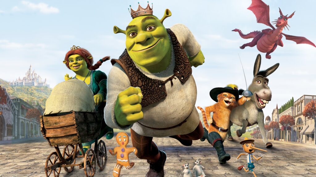 shrek 5 animação filmes cinema ogro burro gato de botas Illumination DreamWorks