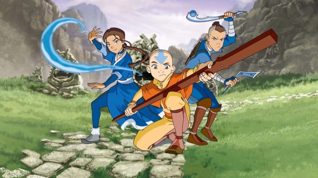 avatar a lenda de aang animação filme netflix Nickelodeon serie