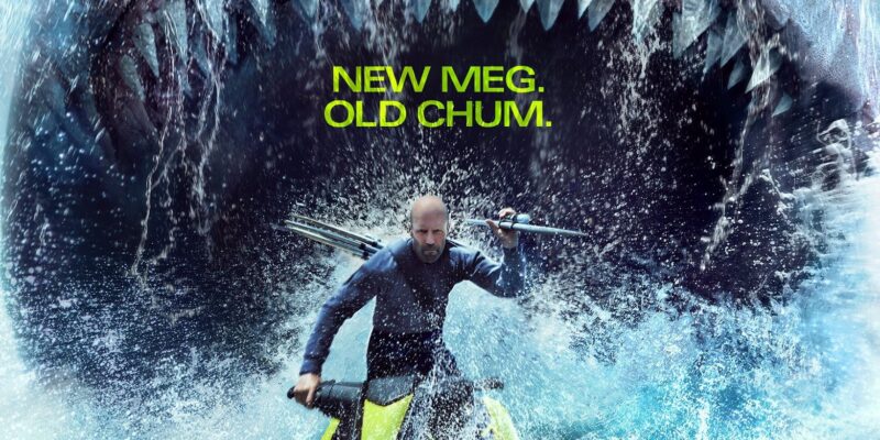 Jason Statham encara de frente o maior predador da história no 1° trailer de Megatubarão 2.