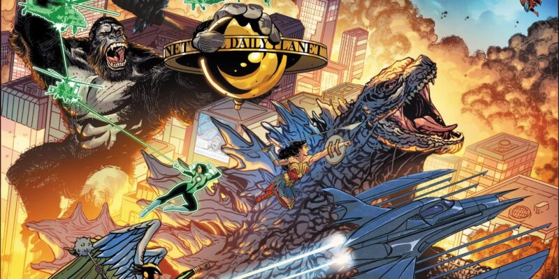 Crossover entre a Liga da Justiça, Godzilla e King Kong foi anunciado pela DC e Legendary.