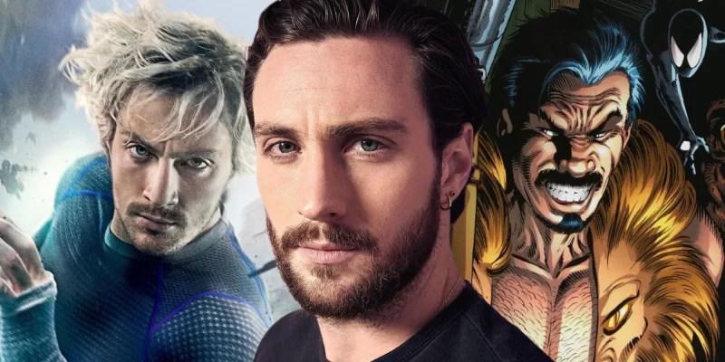 Vingadores Aaron Taylor-Johnson comentou sobre o retorno de Mercúrio mcu universo cinematografico kraven o caçador