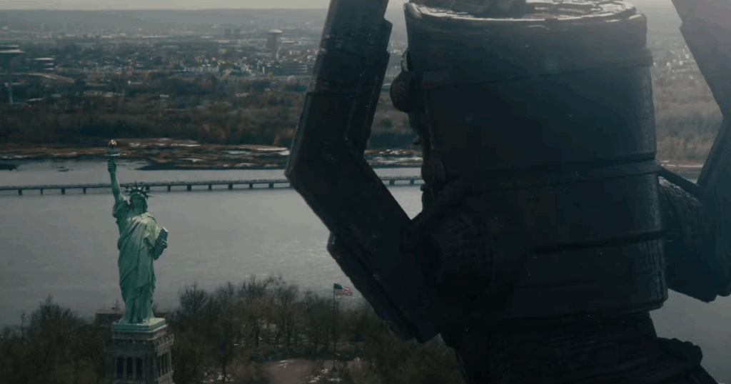 LEGO revelou visual de Galactus em Quarteto Fantástico Primeiros Passos com pedro pascal vanessa kirby joseph quinn e ebon moss bachrach filme marvel studios