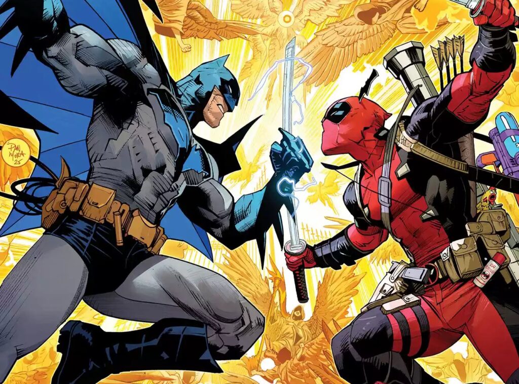 deadpool-batman-marvel-dc-crossover-hq-quadrinhos-zeb-wells-greg-capullo-grant-morrison-dan-mora-lançamento-setembro-dezembro-deadpool-batman-capas-especiais