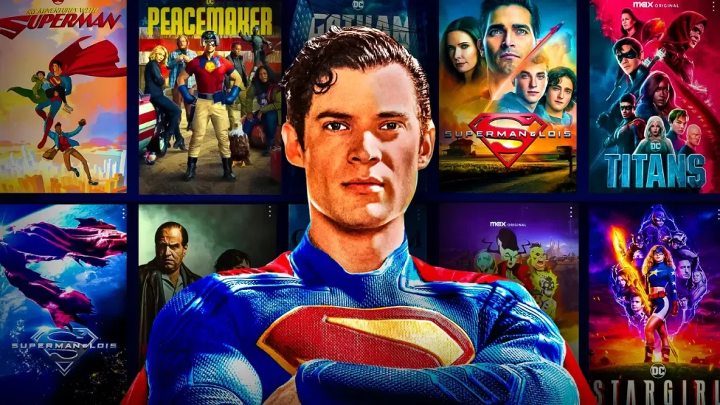 dcu-universo-dc-ordem-cronologica-james-gunn-pacificador-superman-supergirl-lanternas-comando-das-criaturas-besouro-azul-esquadrao-suicida-max-séries-filmes